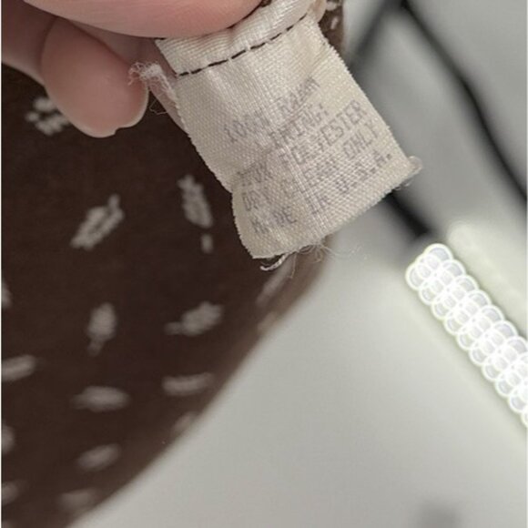 Vtg Elizabeth Wayman Brown Ditzy Floral Dress Sz 10 Cottagecore Prairiecore Boho - Picture 7 of 11